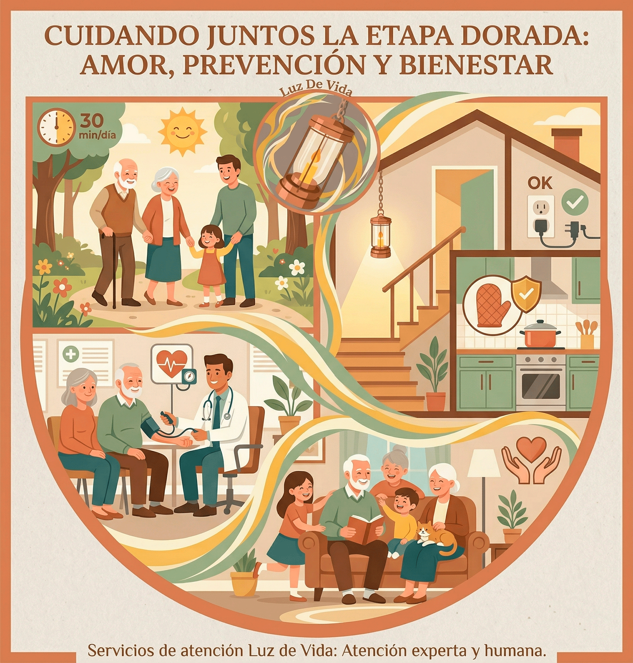 Cuidando Juntos la Etapa Dorada: Amor, Prevención y Bienestar