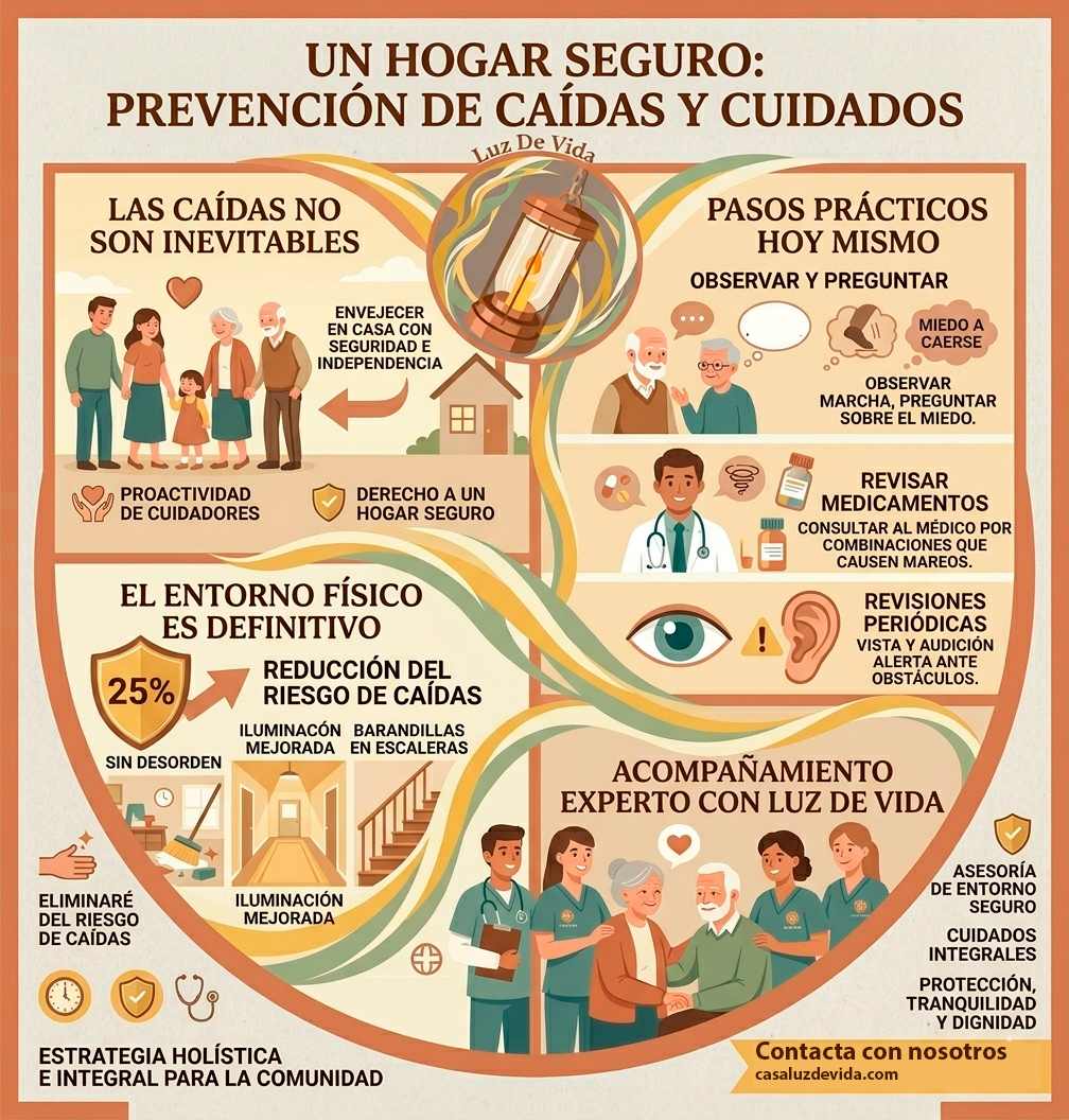 Un Hogar Seguro: Prevención de Caídas y Cuidados para un Envejecimiento Pleno