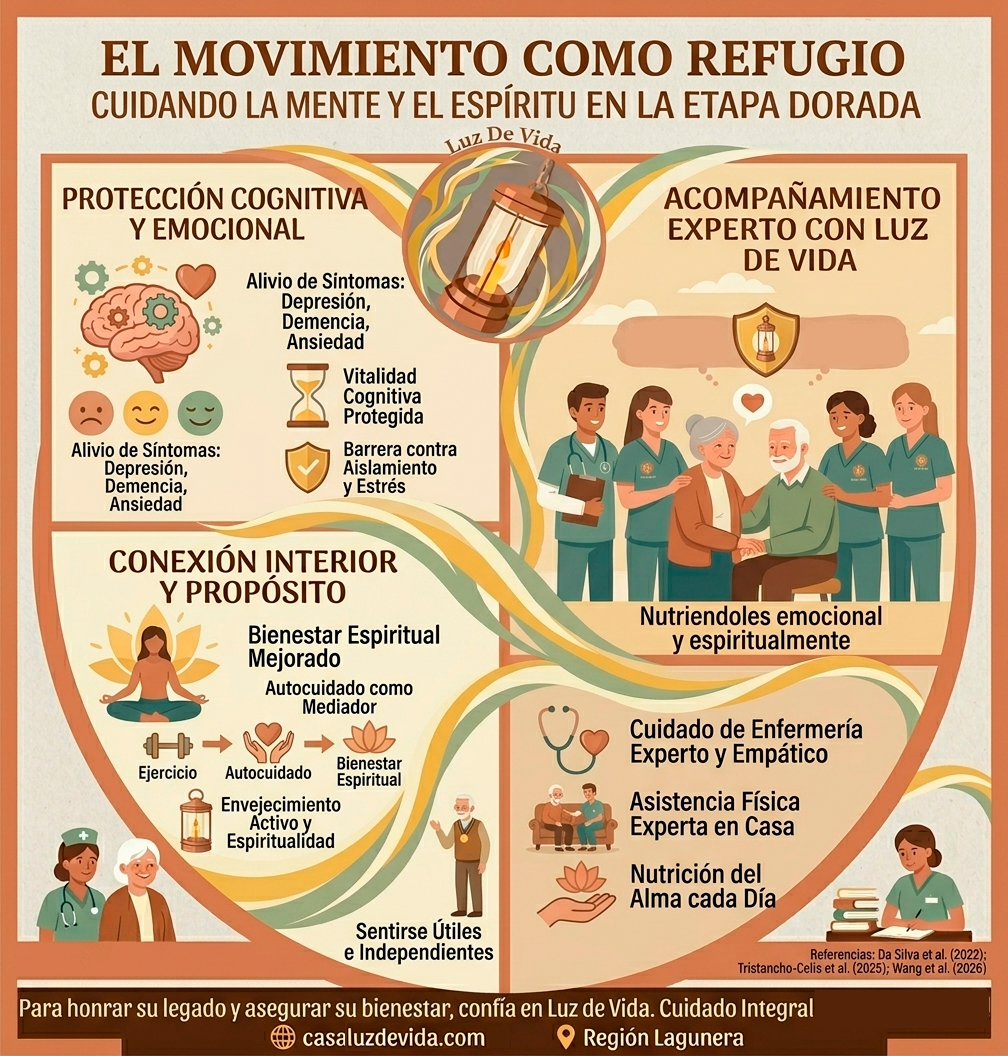 El Movimiento como Refugio: Cuidando la Mente y el Espíritu en la Etapa Dorada