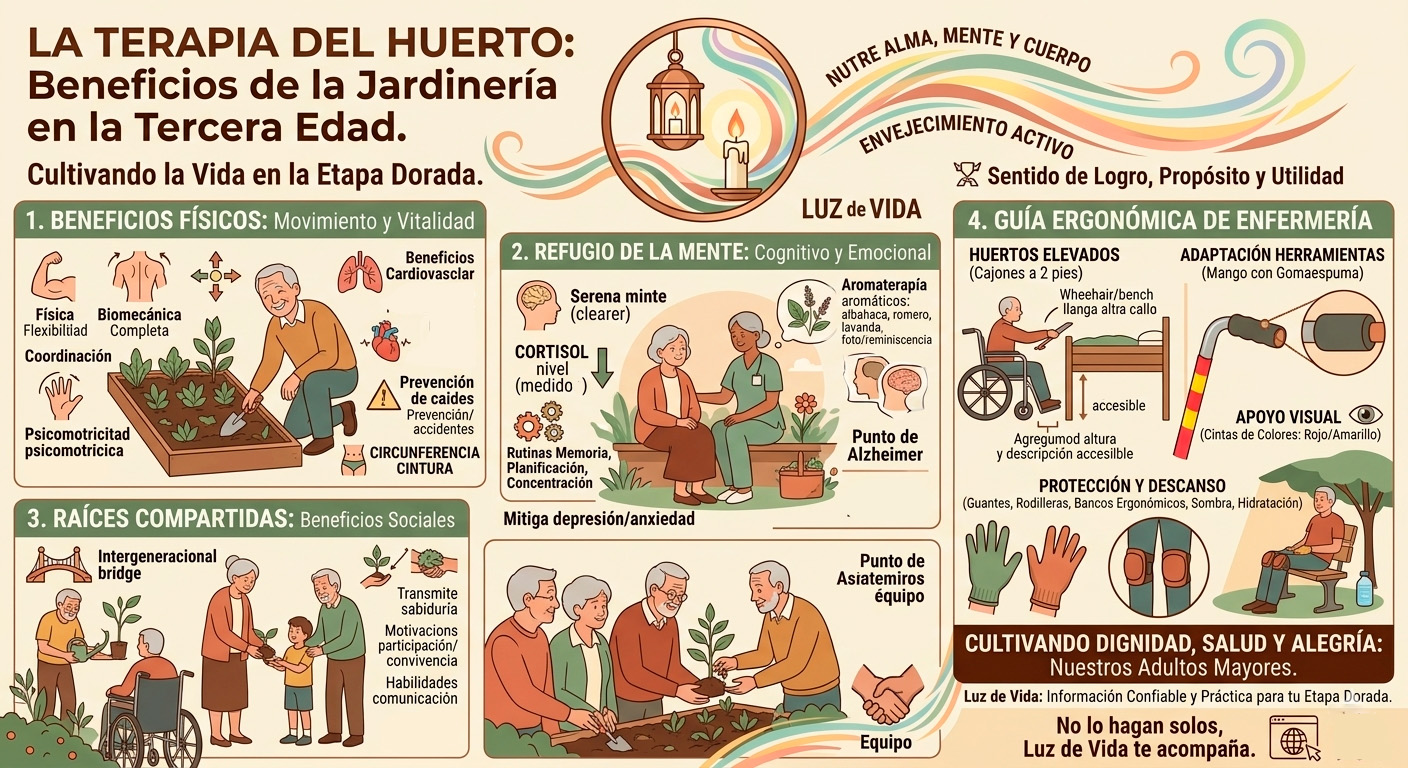 La Terapia del Huerto: Beneficios de la Jardinería en la Tercera Edad